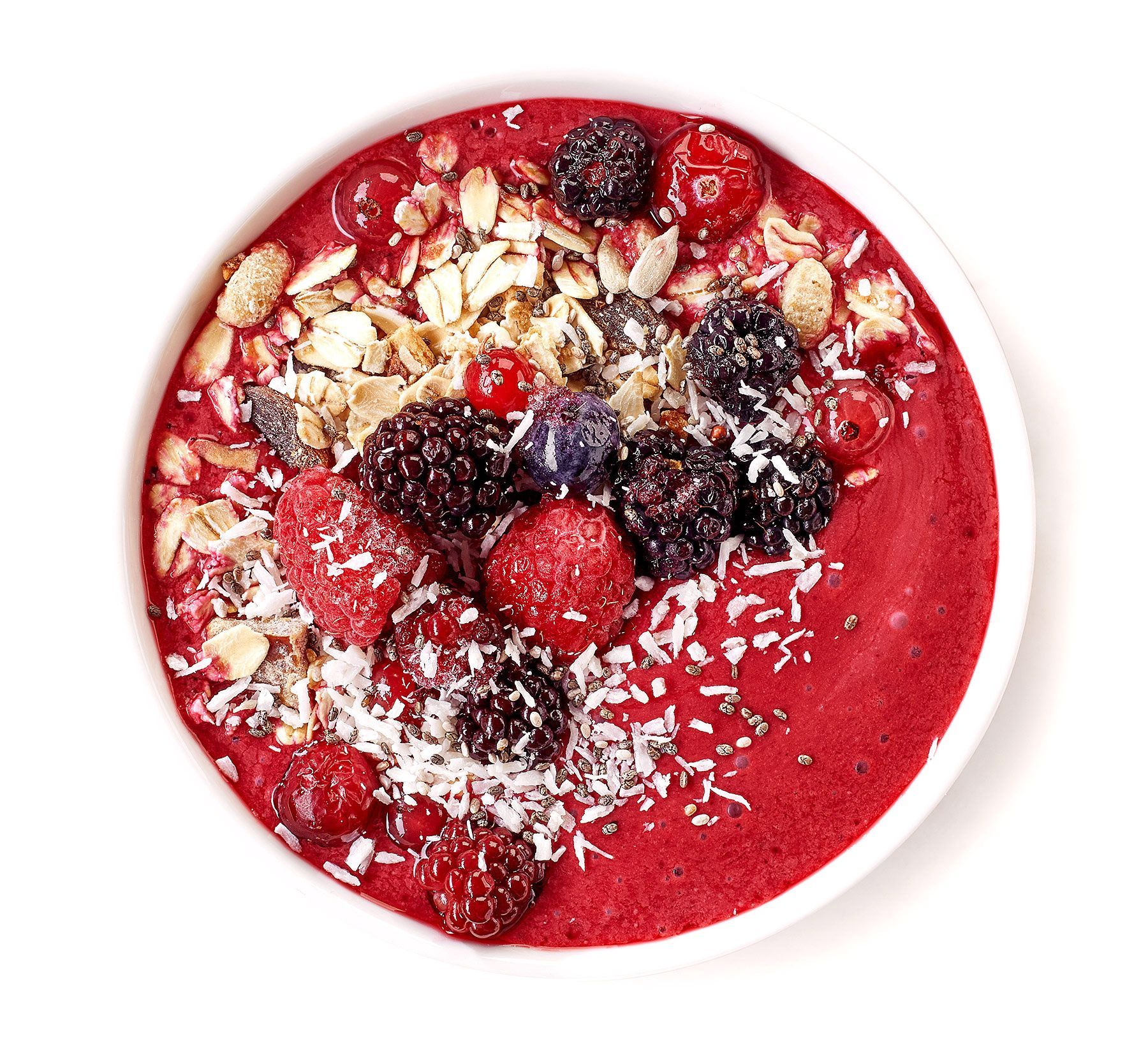 Açaí bowl rojo